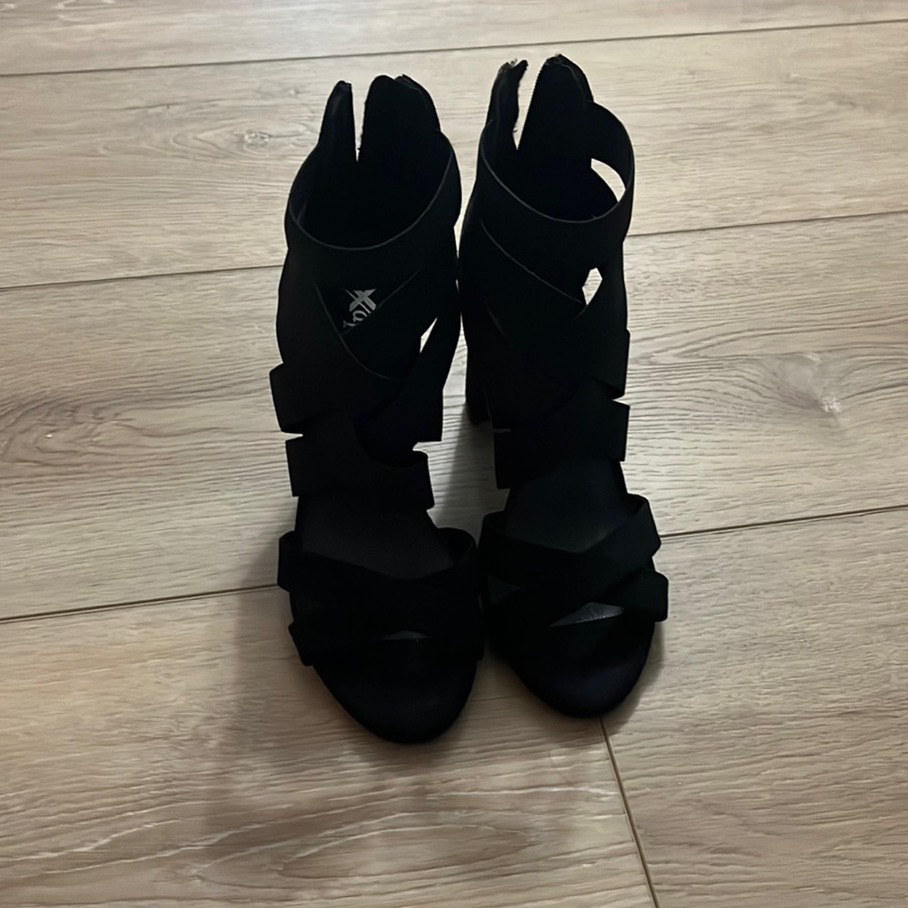 Black Strappy Heels